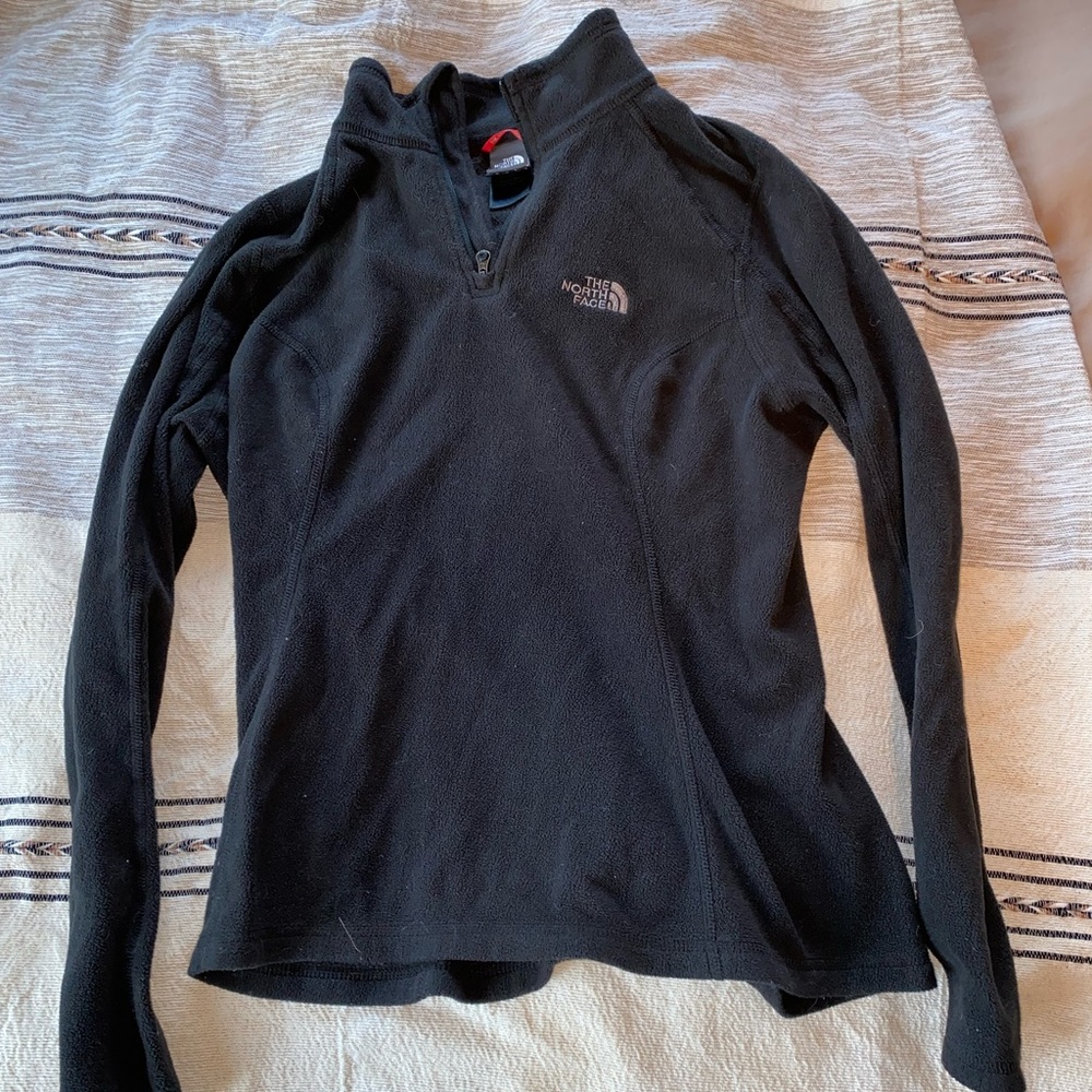 North face fleecy quarter zip pullover